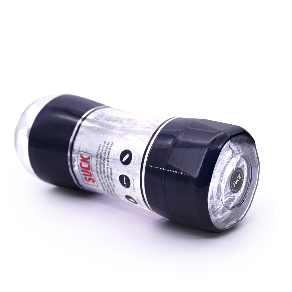 Masturbator Dublu Suck Vagin&Anus Transparent, Nr. 6, Erotic24.ro