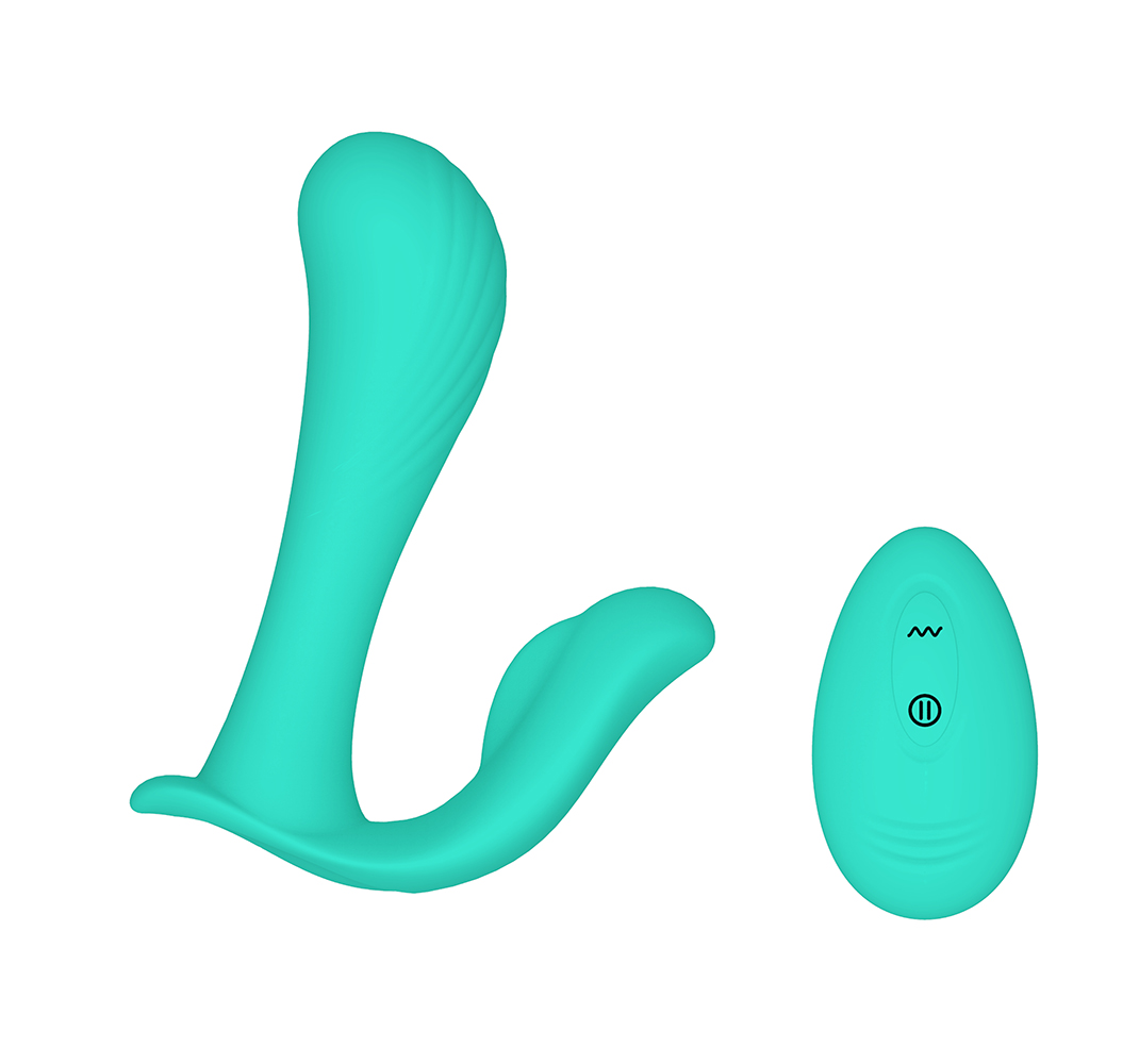 Vibrator Wearable Confidence Remote Control 10 Moduri Vibratii Silicon USB Verde Mokko Toys, Velvet Obsession, #2, Erotic24.ro