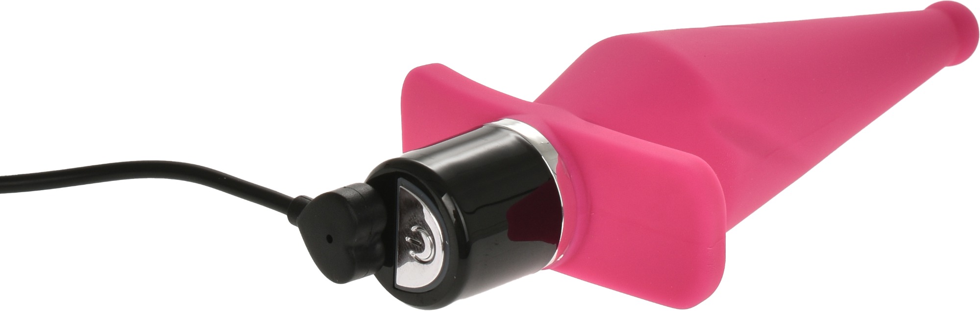 Dop Anal Supreme 10 Moduri Vibratii Silicon USB Roz 13 cm Guilty Toys, Backdoor Pleasure, #4, Erotic24.ro