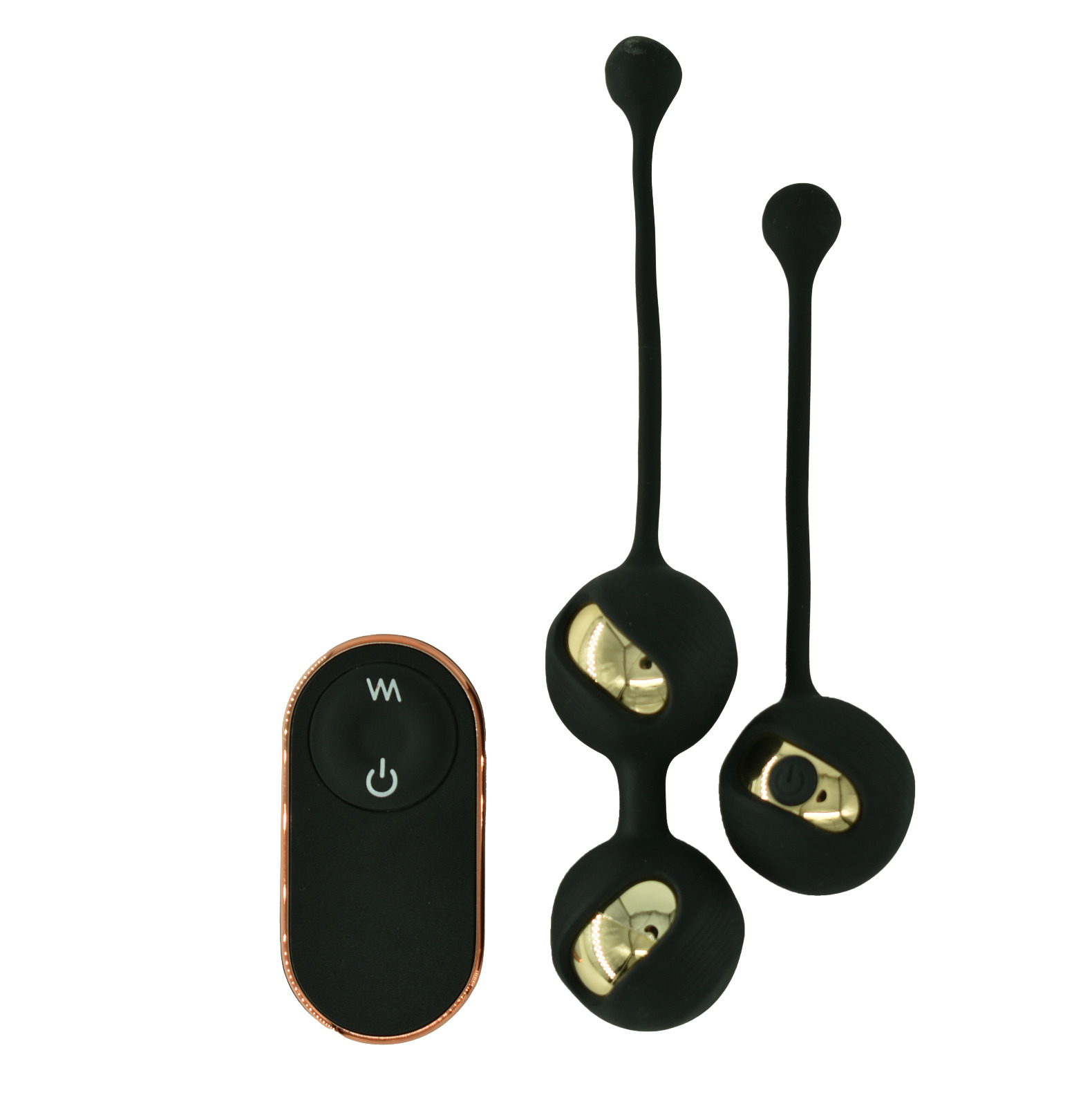 Set Bile Vaginale Inky, 9 Moduri Vibratii, Remote Control, Silicon, USB,  Mokko Toys, #1, Erotic24.ro