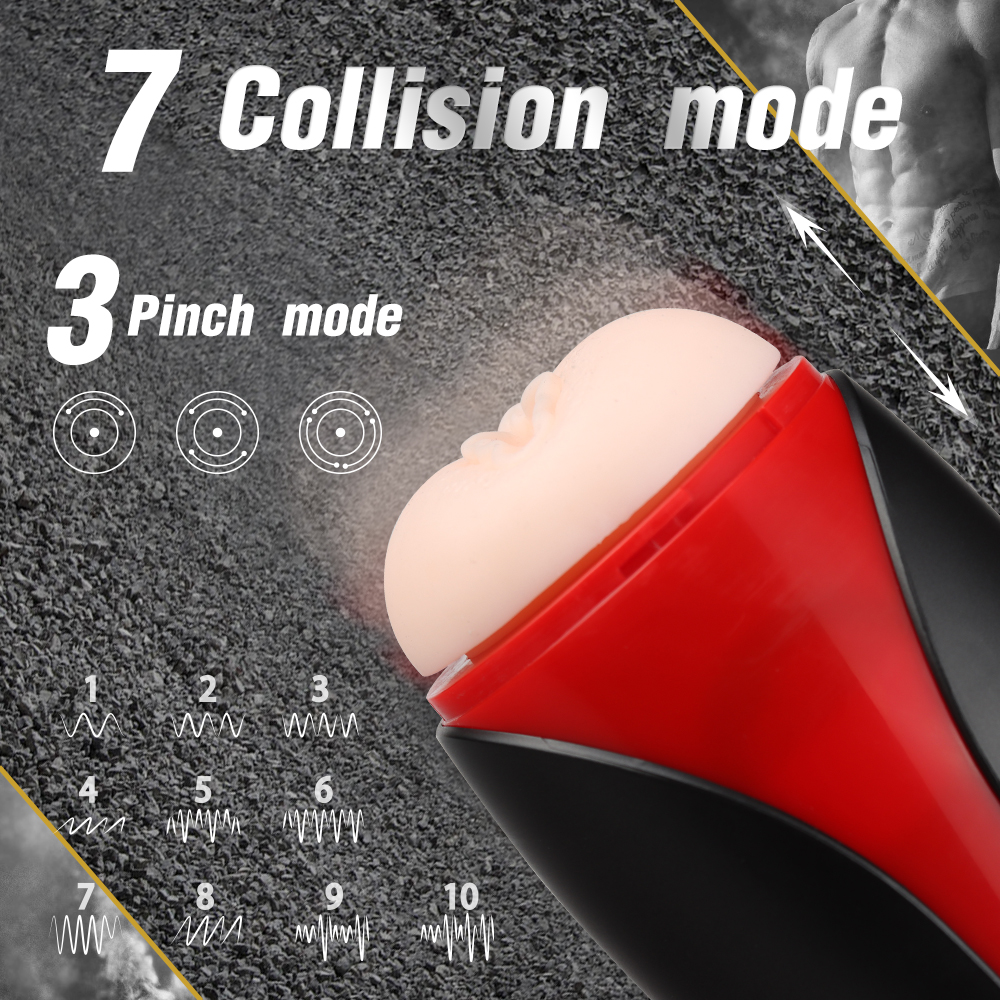 Masturbator Automat Tay 7 Moduri Pulsare 3 Moduri Suctiune USB 27 cm Guilty Toys, #6, Erotic24.ro