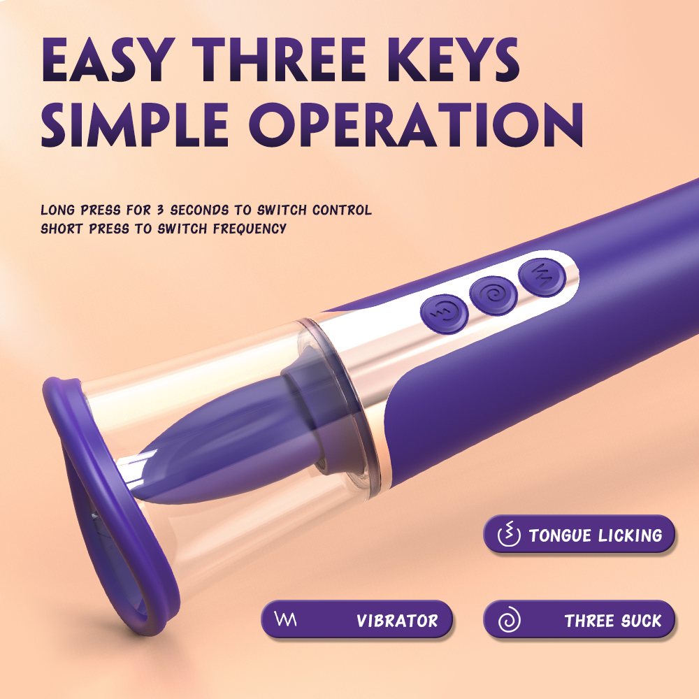 Stimulator Zeny Tripla Putere Pompa-Vibrator Clitoris-Vibrator Vaginal USB Silicon Mov 26.7 cm, Nr. 5, Erotic24.ro