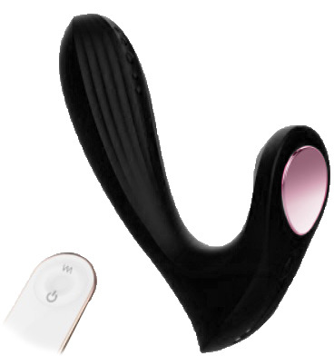 Vibrator Cryna 9 Moduri Vibratii Remote Control USB Silicon Negru 15.5 cm Passion Labs, #1, Erotic24.ro