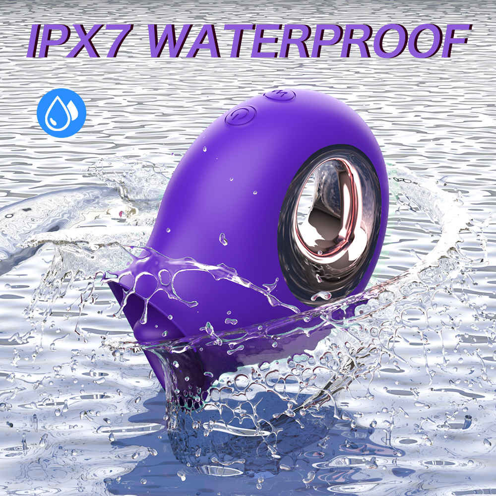 Stimulator Clitoris Noor 9 Moduri Vibratii+9 Moduri Miscari "Limba" Silicon USB Mov, Nr. 9, Erotic24.ro