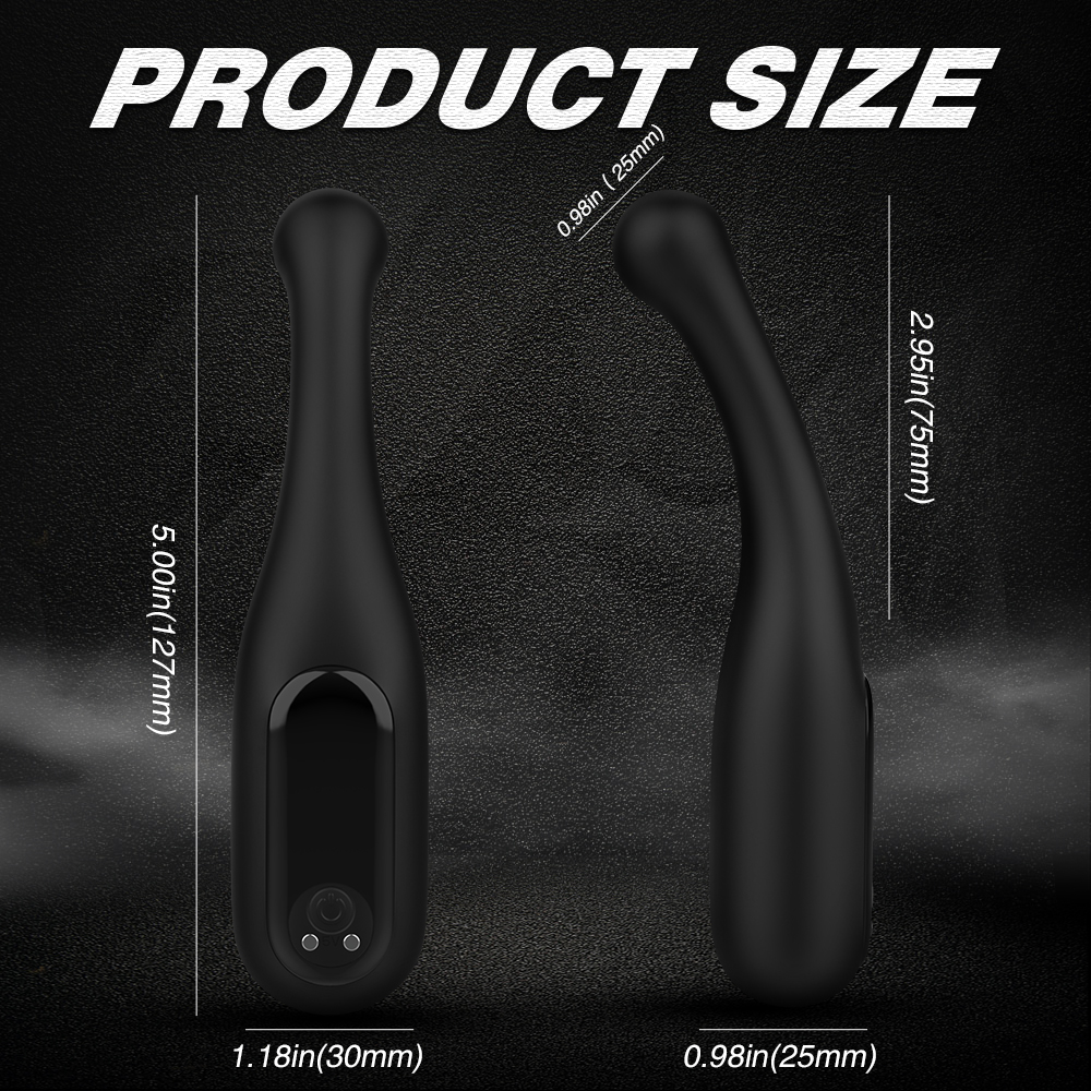 Stimulator Priko 9 Moduri Vibratii USB Silicon Negru 12.7 cm Passion Labs, #3, Erotic24.ro