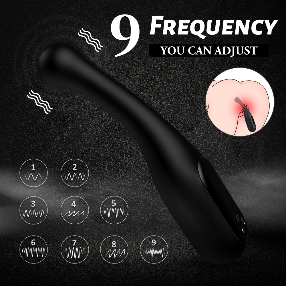 Stimulator Priko 9 Moduri Vibratii USB Silicon Negru 12.7 cm Passion Labs, #6, Erotic24.ro