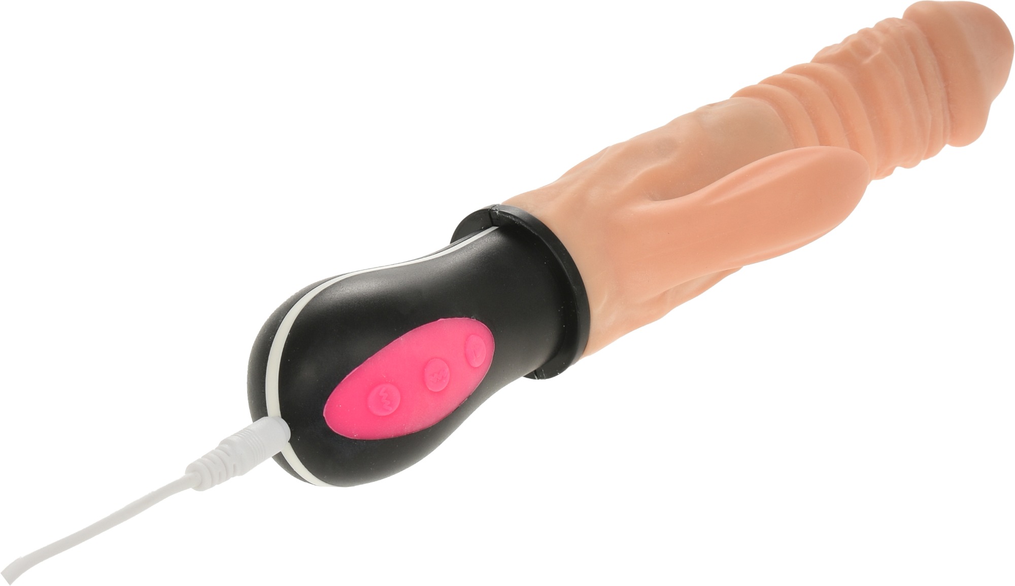 Vibrator Rabbit Thrust 10 Moduri Vibratii+Miscare Sus-Jos+Functie Incalzire USB 24.5 cm Passion Labs, #4, Erotic24.ro