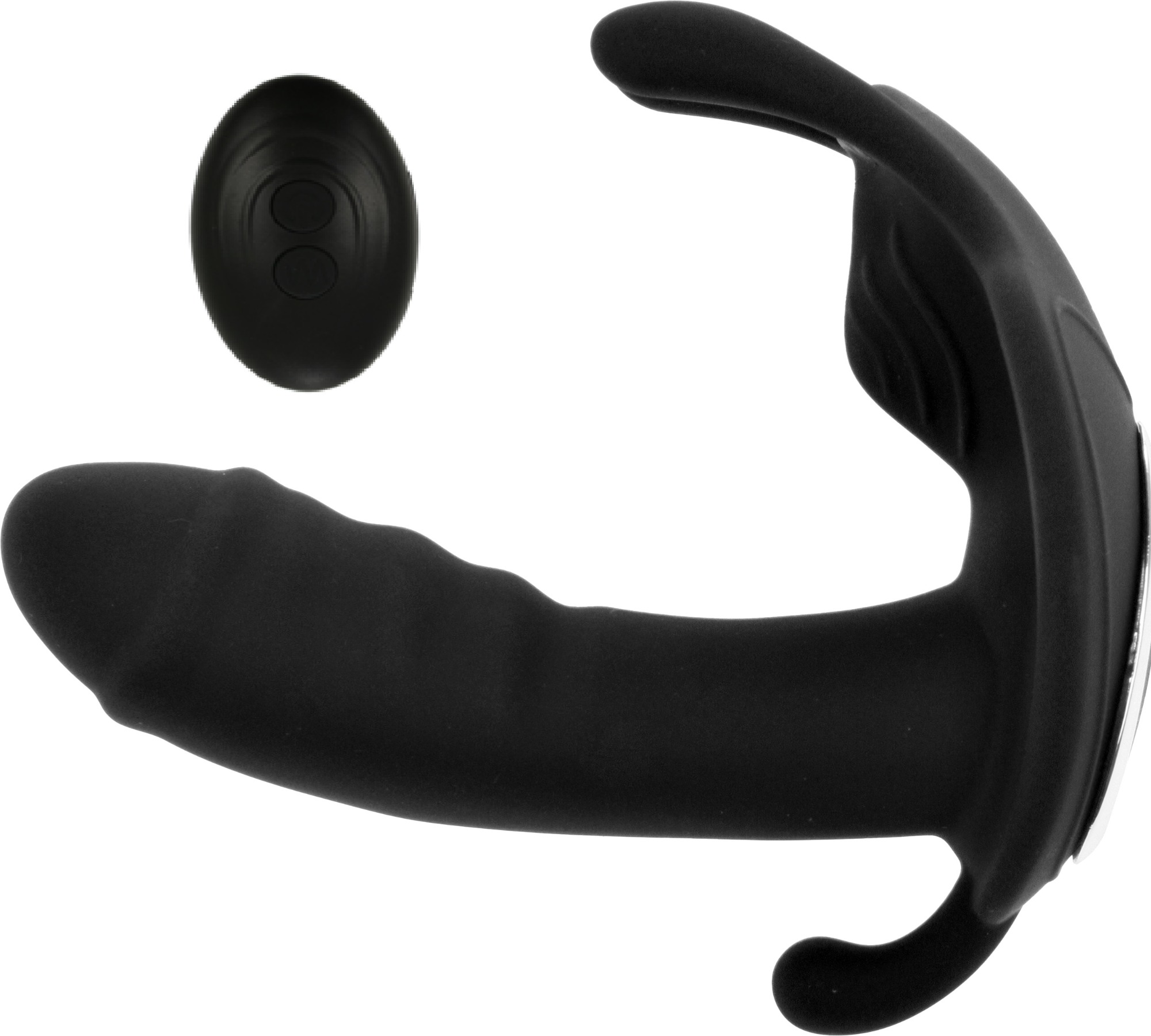 Vibrator Catir Remote Control 10 Moduri Vibratii Silicon USB Negru Guilty Toys, #1, Erotic24.ro