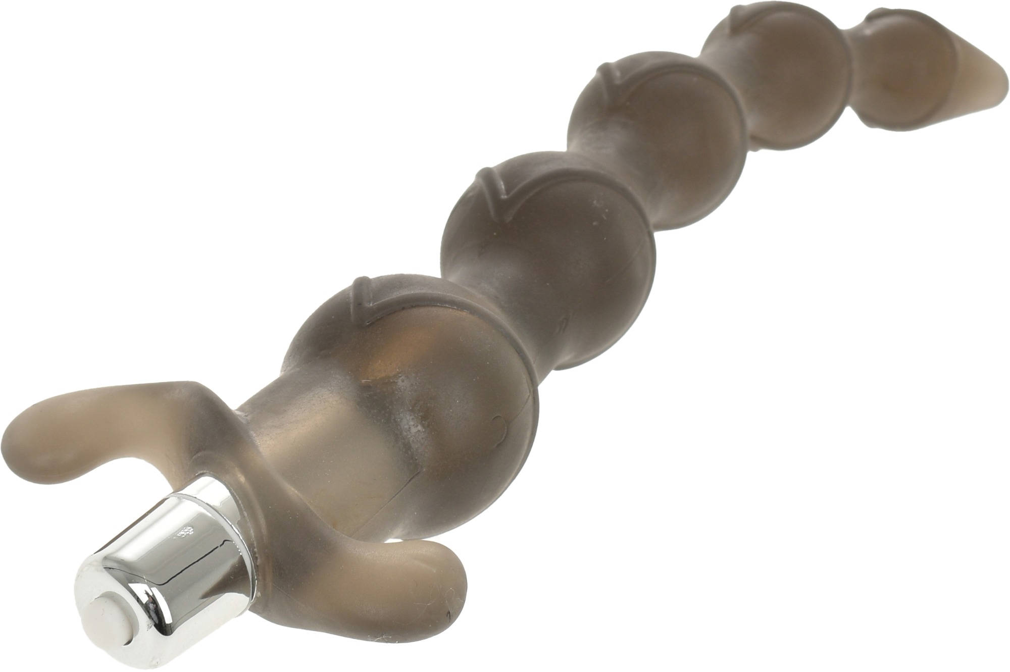 Bile Anale cu Vibratii Soft Beads Gri 19 cm Guilty Toys, Nr. 2, Erotic24.ro