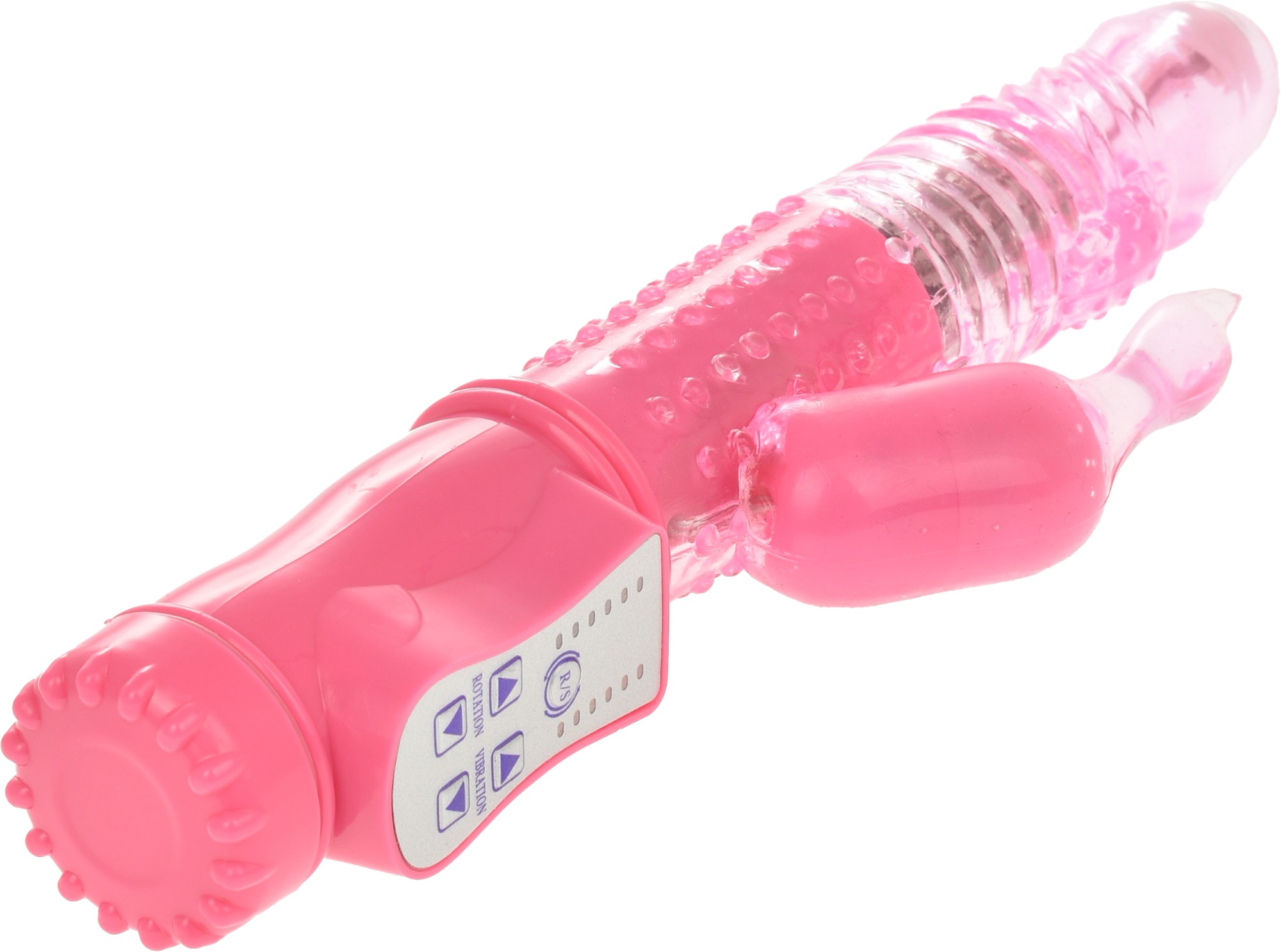 Vibrator Ducky 8 Moduri Rotatii+36 Moduri Vibratii Roz 22.5 cm Mokko Toys, #2, Erotic24.ro