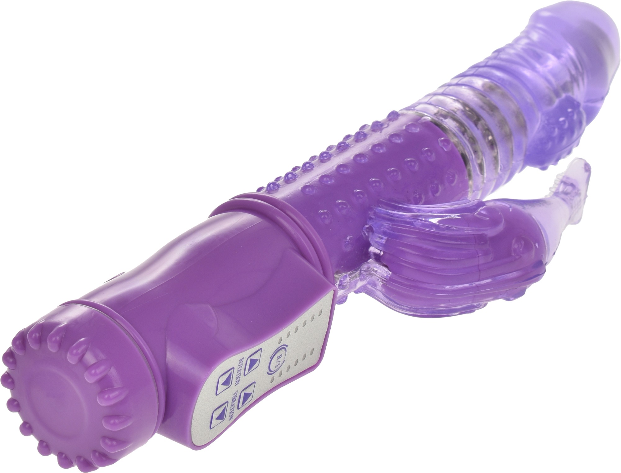 Vibrator Fishy 8 Moduri Rotatii+36 Moduri Vibratii Mov 23 cm Guilty Toys, Nr. 3, Erotic24.ro