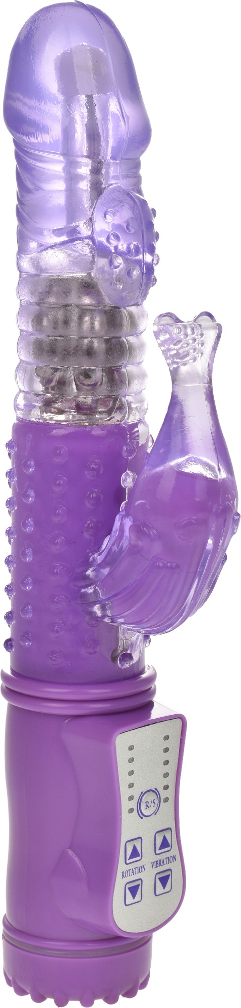 Vibrator Fishy 8 Moduri Rotatii+36 Moduri Vibratii Mov 23 cm Guilty Toys, Nr. 1, Erotic24.ro