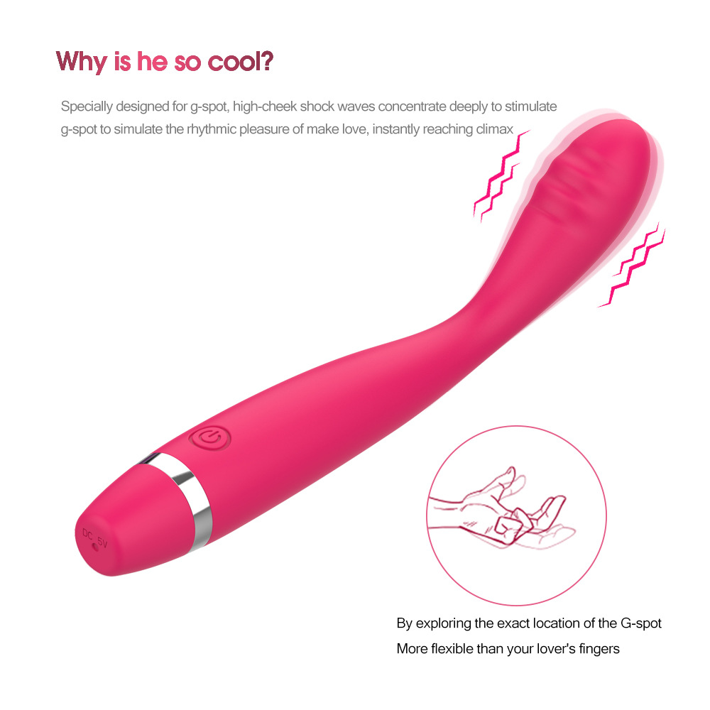 Vibrator Loel Punctul G 10 Moduri Vibratii Silicon USB Roz 18.5 cm Passion Labs, #3, Erotic24.ro