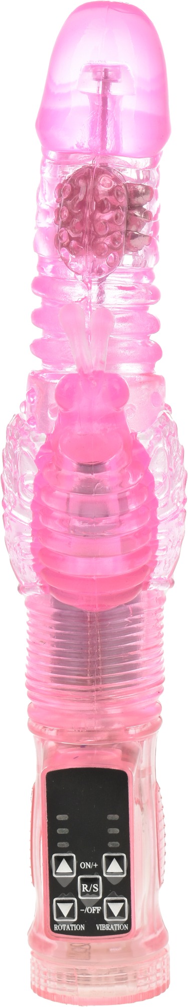 Vibrator Butterfly 10 Moduri Impingere+36 Moduri Vibratii Roz 25 cm Passion Labs, Nr. 2, Erotic24.ro