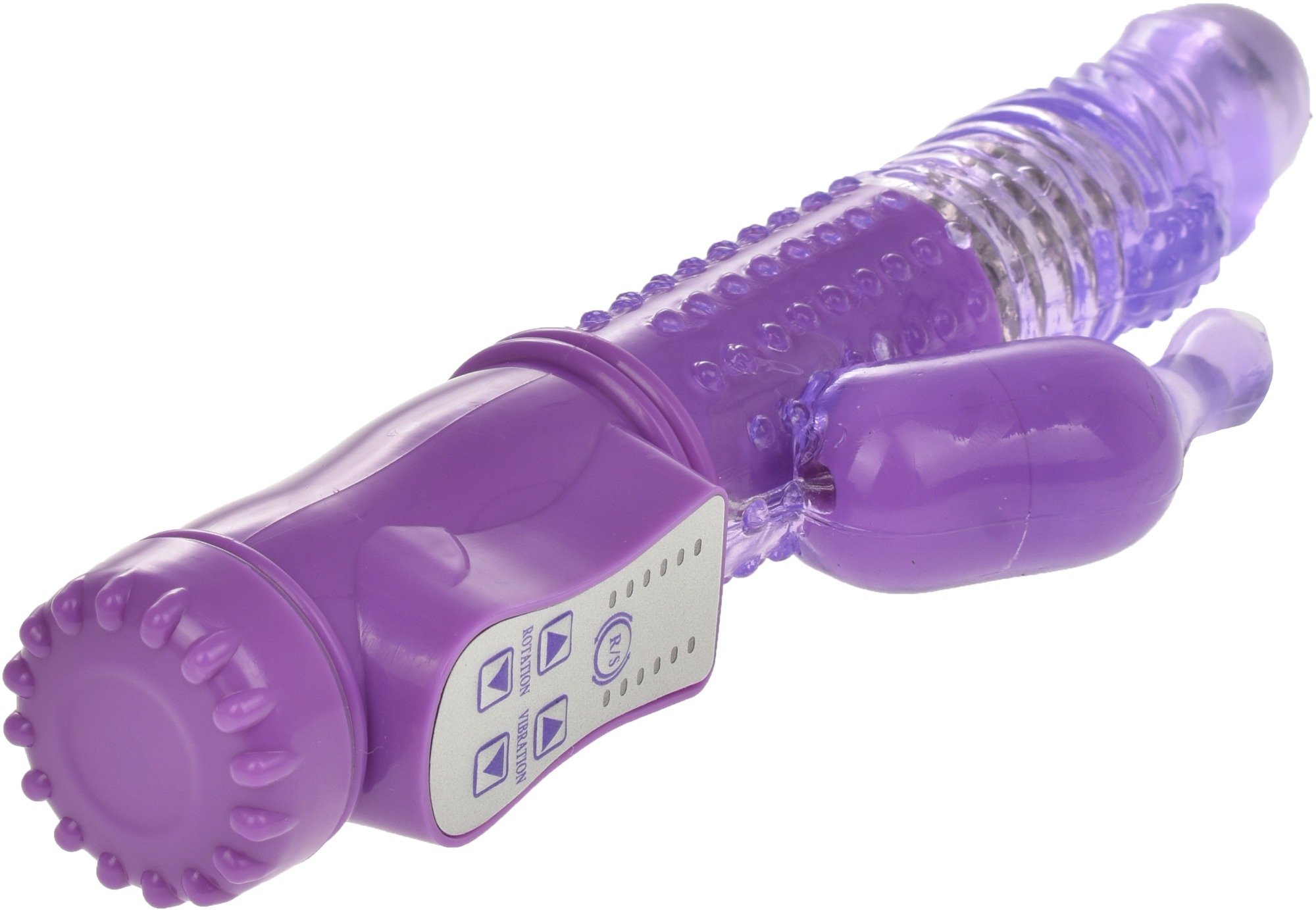 Vibrator Ducky 8 Moduri Rotatii+36 Moduri Vibratii Mov 22.5 cm Mokko Toys, #3, Erotic24.ro