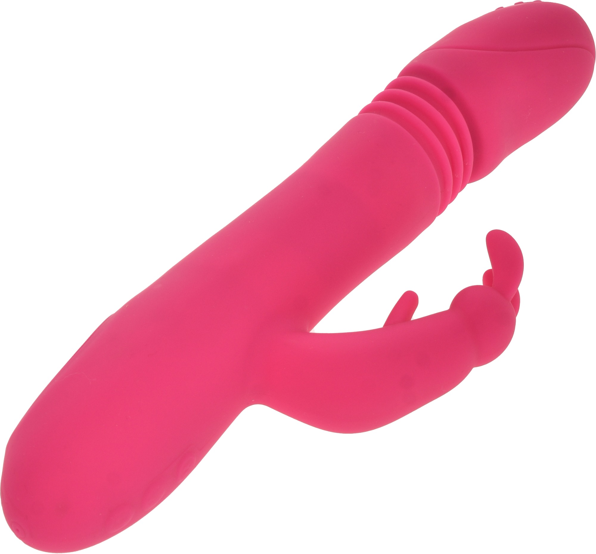 Vibrator Rabbit Thrusting&Vibrating, Silicon, USB, Roz, 22 cm, Mokko Toys, Nr. 2, Erotic24.ro