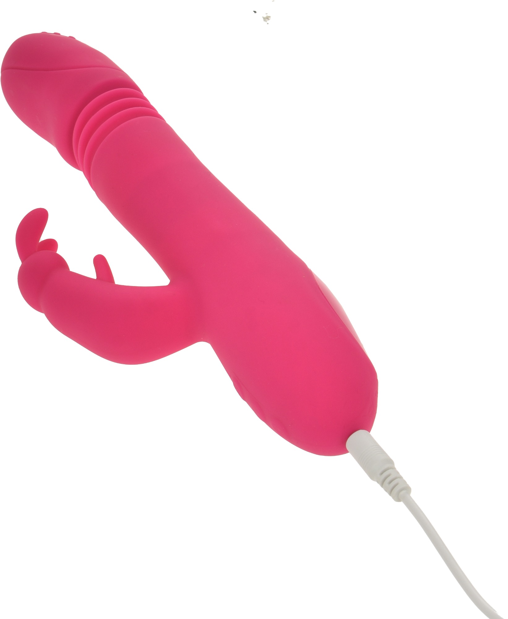 Vibrator Rabbit Thrusting&Vibrating, Silicon, USB, Roz, 22 cm, Mokko Toys, Nr. 3, Erotic24.ro