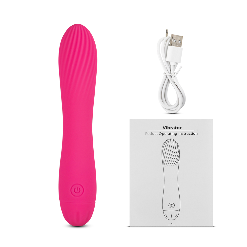 Vibrator Sara 10 Moduri Vibratii Silicon USB Roz 17.5 cm Guilty Toys, #5, Erotic24.ro