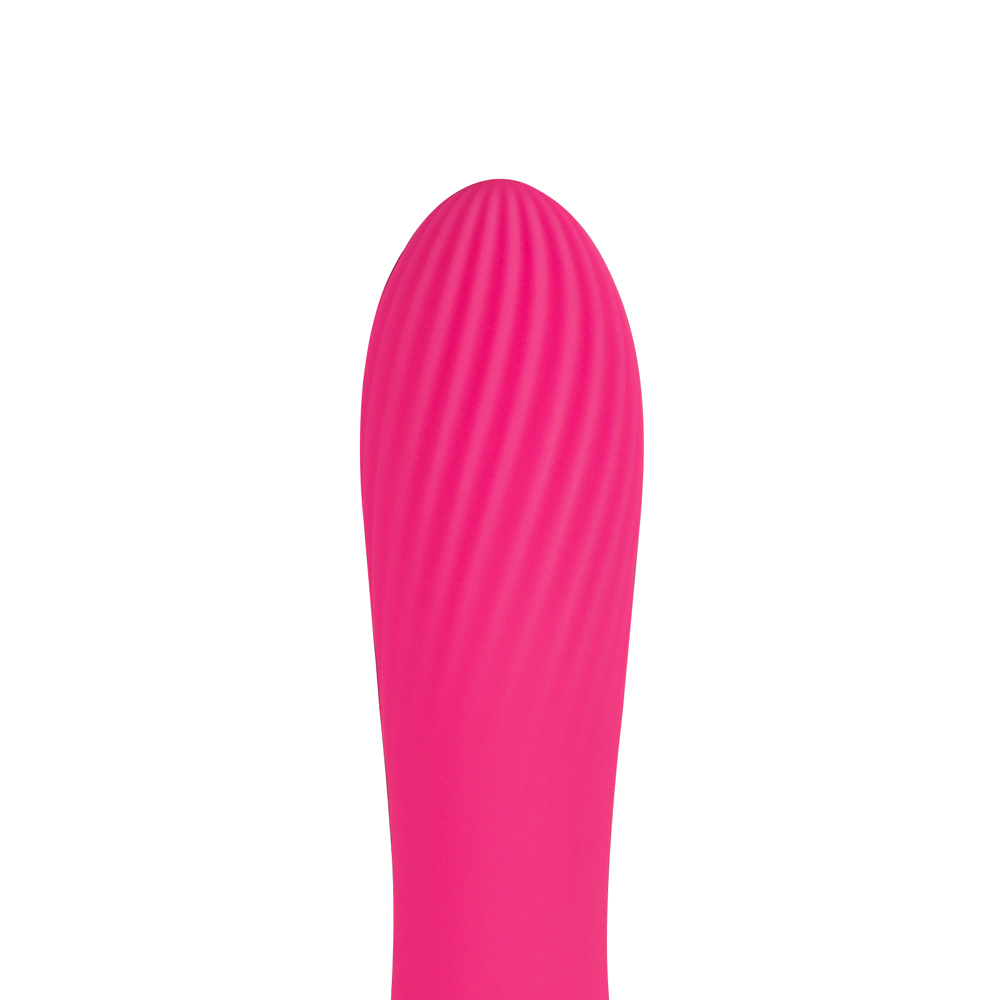 Vibrator Sara 10 Moduri Vibratii Silicon USB Roz 17.5 cm Guilty Toys, #3, Erotic24.ro