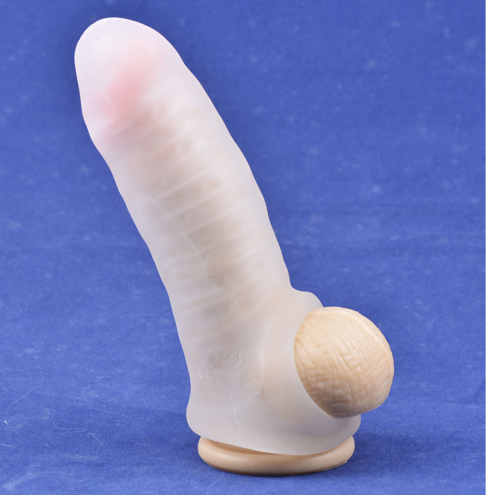 Prelungitor Penis TPE Extra Soft Alb Passion Labs, Nr. 1, Erotic24.ro
