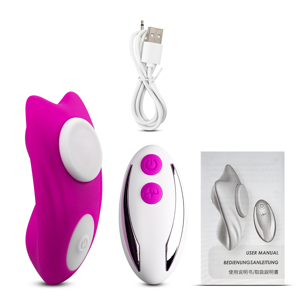 Vibrator Wearable Clandestine cu Magnet pentru Bikini Remote Control 9 Moduri Vibratii Silicon USB Mov Guilty Toys, #8, Erotic24.ro
