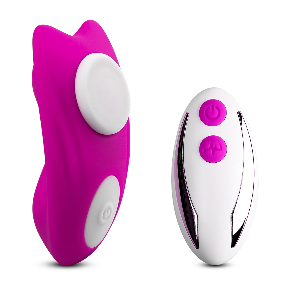 Vibrator Wearable Clandestine cu Magnet pentru Bikini Remote Control 9 Moduri Vibratii Silicon USB Mov Guilty Toys, #1, Erotic24.ro