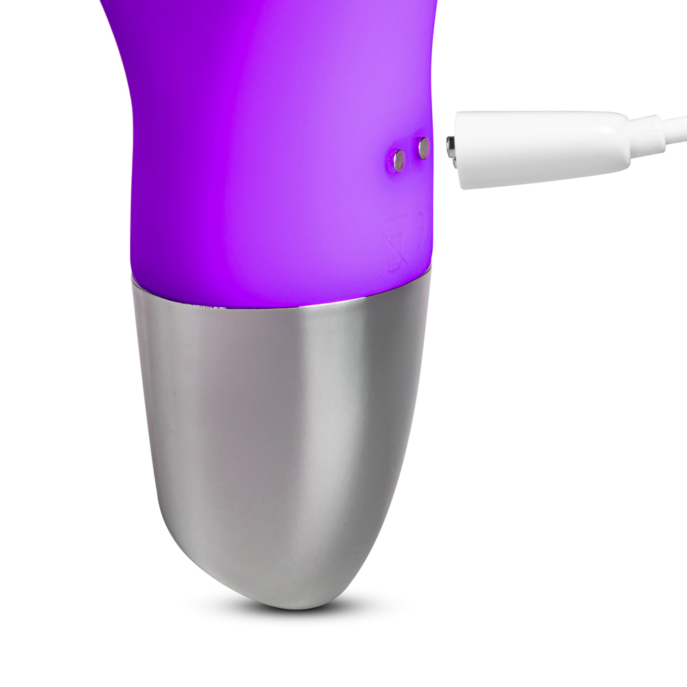 Vibrator Rabbit Benny 10 Moduri Vibratii Silicon USB Mov 20 cm Guilty Toys, #5, Erotic24.ro