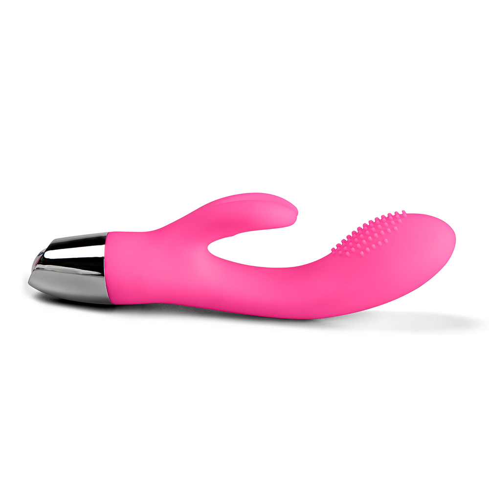 Vibrator Rabbit Benny 10 Moduri Vibratii Silicon USB Roz 20 cm Guilty Toys, #2, Erotic24.ro