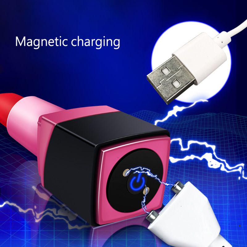 Vibrator Lipstick Macy 10 Moduri Vibratii Silicon USB Negru Mokko Toys, Nr. 6, Erotic24.ro