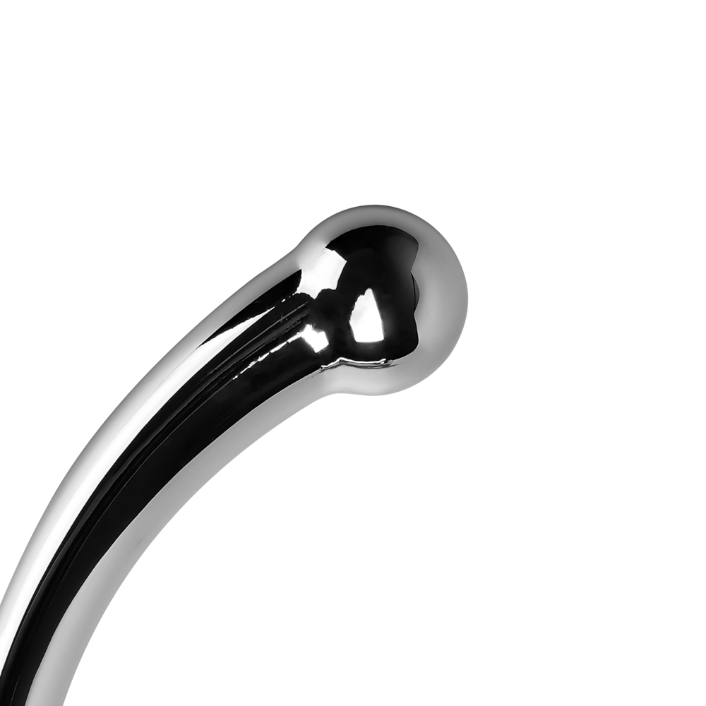 Dildo Metalic Double End Argintiu 16 cm Mokko Toys, Nr. 3, Erotic24.ro