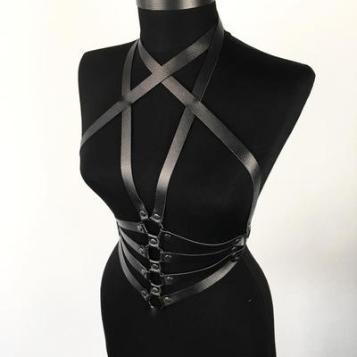 Sistem Harness Charming Piele Ecologica OS, Nr. 2, Erotic24.ro