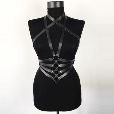 Sistem Harness Charming Piele Ecologica OS, Nr. 3, Erotic24.ro