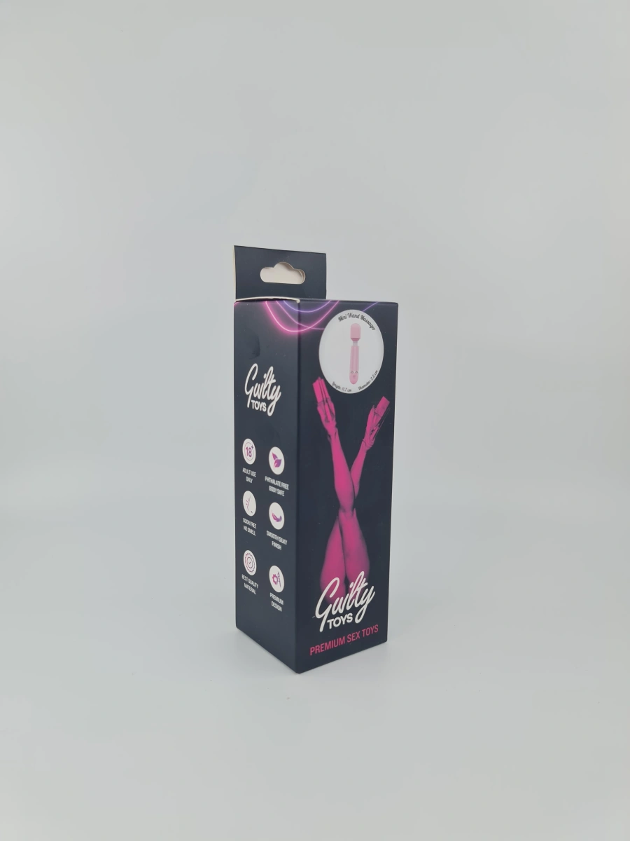 Micro Wand Starlet Guilty Toys 10 Moduri Vibratii USB Roz, Nr. 2, Erotic24.ro