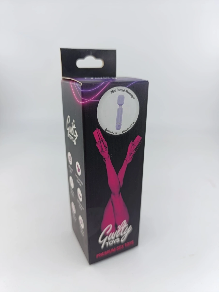 Micro Wand Starlet Guilty Toys 10 Moduri Vibratii USB Mov, #2, Erotic24.ro