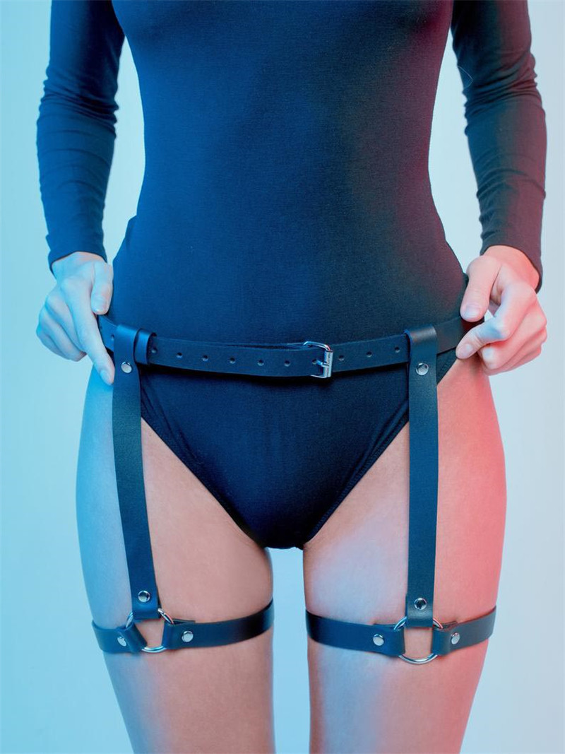 Sistem Harness Perfect Garter Piele Ecologica OS, #2, Erotic24.ro