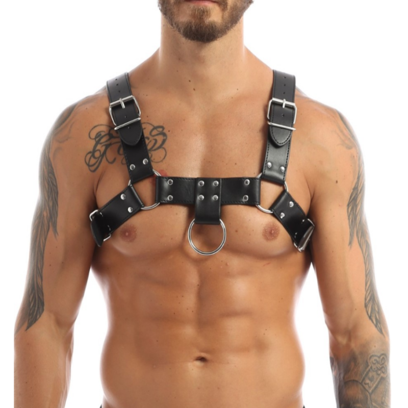Sistem Chest Harness Black pentru Barbati, #1, Erotic24.ro