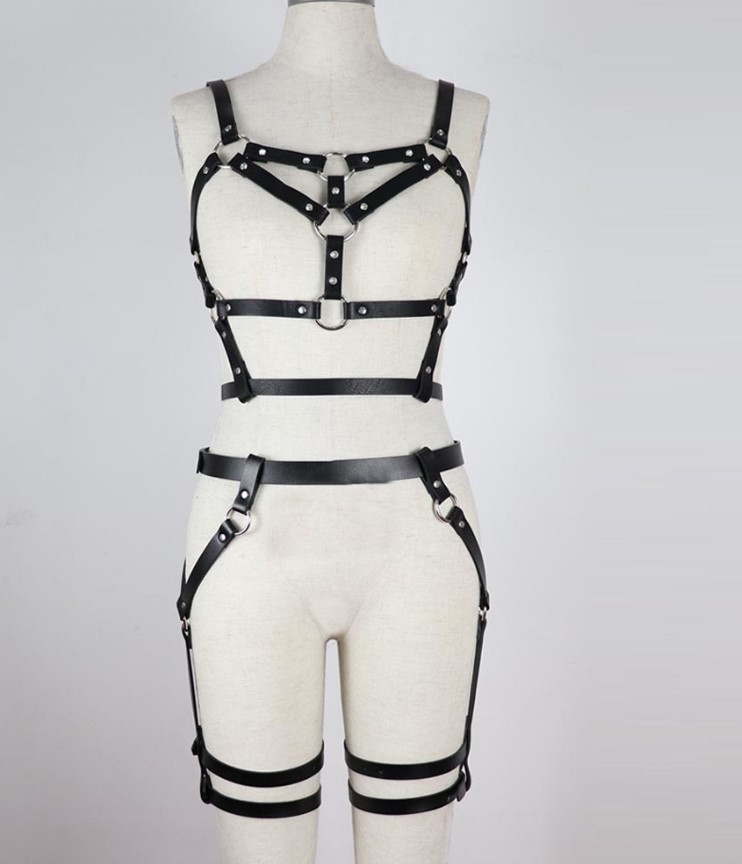 Set Harness Wiched Piele Ecologica OS, #4, Erotic24.ro