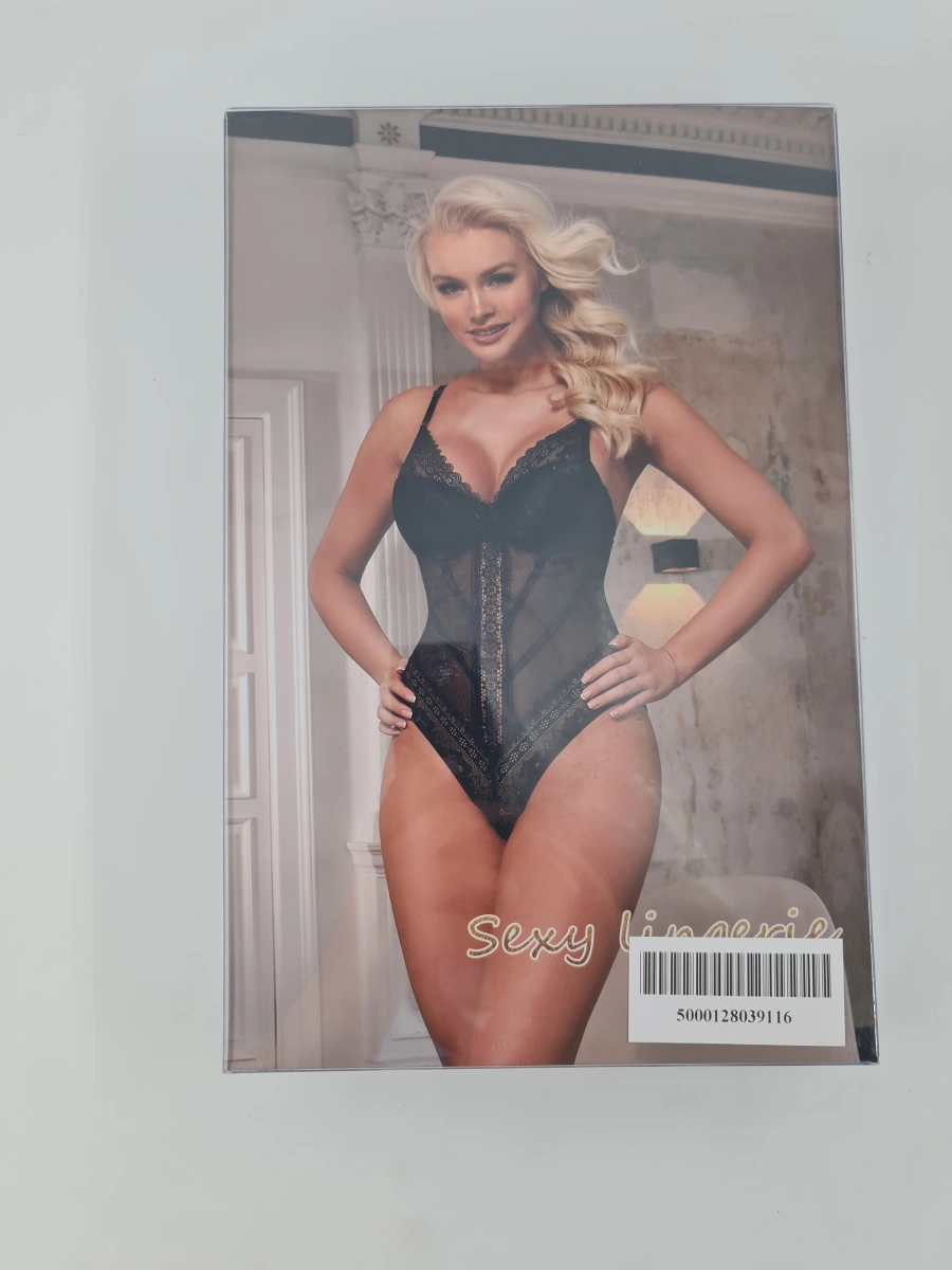 Body Ellen Plasa&Dantela Negru S/M, #3, Erotic24.ro