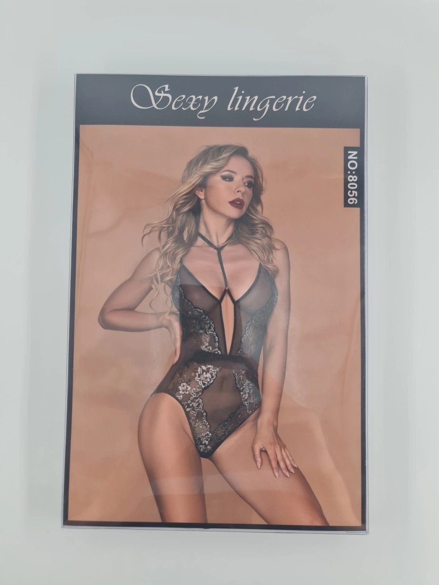 Body Estera cu Dantela Florala, Negru, S-L, #4, Erotic24.ro