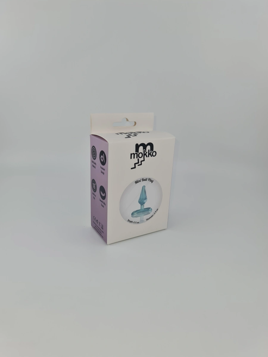 Dop Anal Mini Pleasure, Albastru, 6.5 cm, Mokko Toys, #3, Erotic24.ro