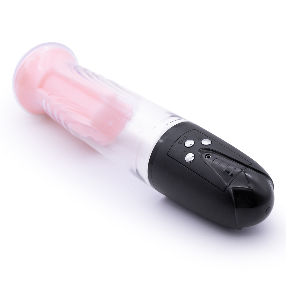 Pompa Electrica Suck Vacuum Penis Pump, 8 Moduri Suctiune, USB, Transparent, #11, Erotic24.ro