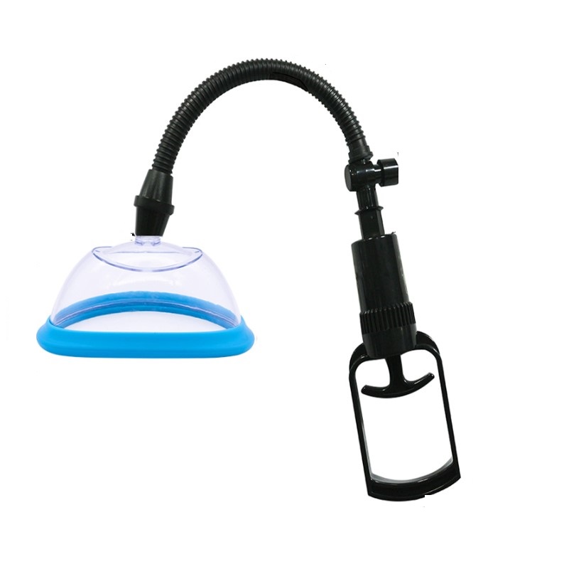 Pompa Manuala pentru Vulva si Sani cu 2 Cupe, Albastru, #2, Erotic24.ro