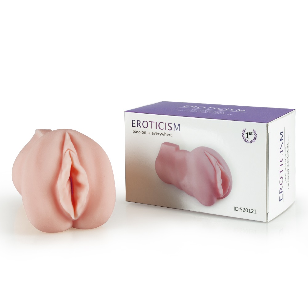 Masturbator Realist Eroticism Pussy, Soft Material, Natural, 15 cm, Nr. 6, Erotic24.ro