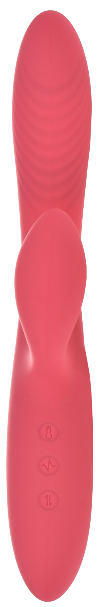 Vibrator Iepuras Ariel, 10 Moduri Vibratii, 3 Intensitati Viteza, Functie Incalzire, Silicon, USB,Roz, 23.5 cm, Mokko Toys, Velvet Obsession, #4, Erotic24.ro