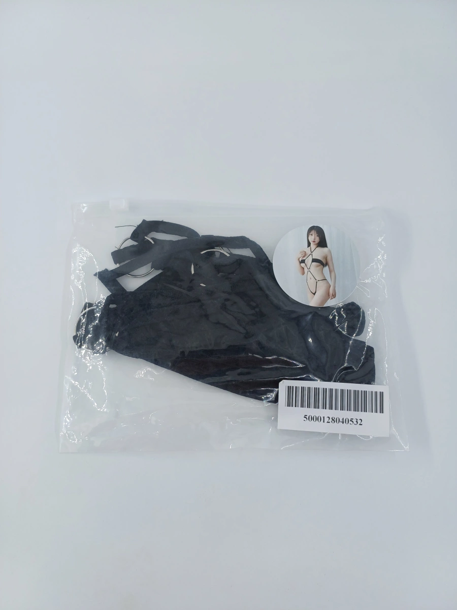 Micro Body cu Inele, Negru, S/M, #2, Erotic24.ro