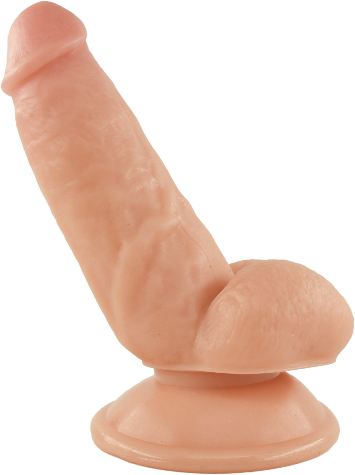 Dildo Realist Tedd cu Ventuza, PVC, Natural, 15 cm, Guilty Toys