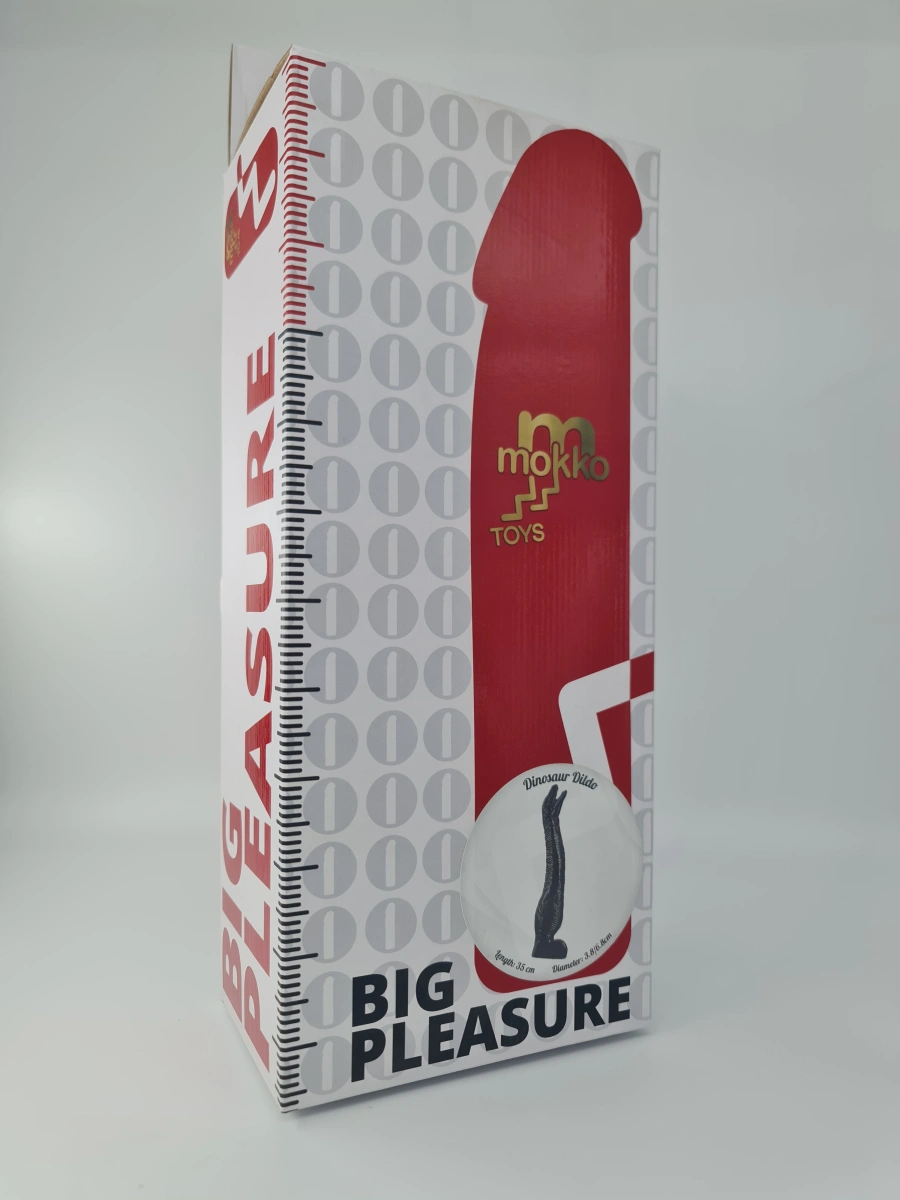 Dildo Real Dinosaur, Negru, 35 cm, Mokko Toys, Nr. 3, Erotic24.ro