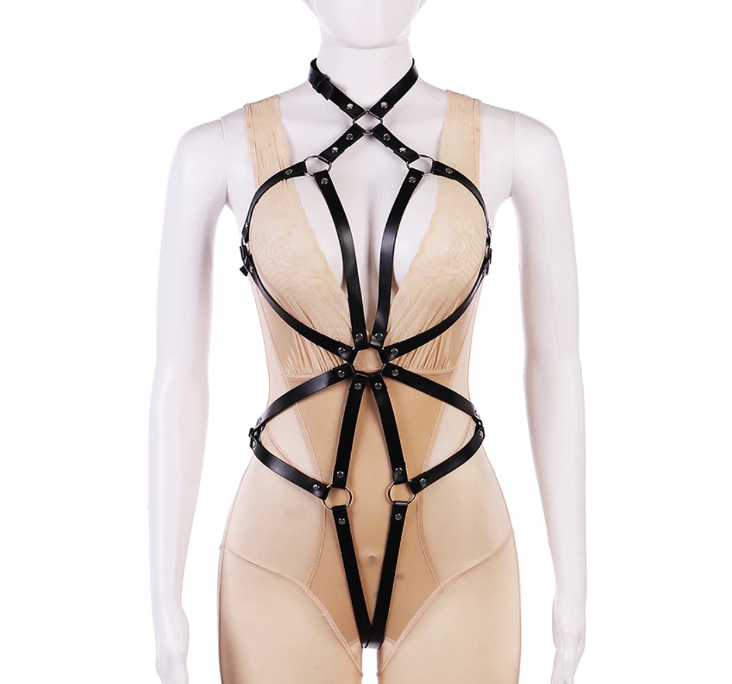 Sistem Harness Lorelei Piele Ecologica OS, JGF Lingerie