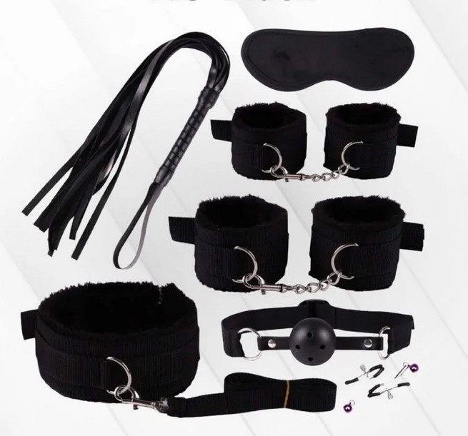 Set BDSM 7 Piese, Negru, Passion Labs, #1, Erotic24.ro