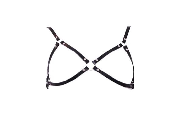 Sutien Harness Naughty Piele Ecologica OS, #2, Erotic24.ro